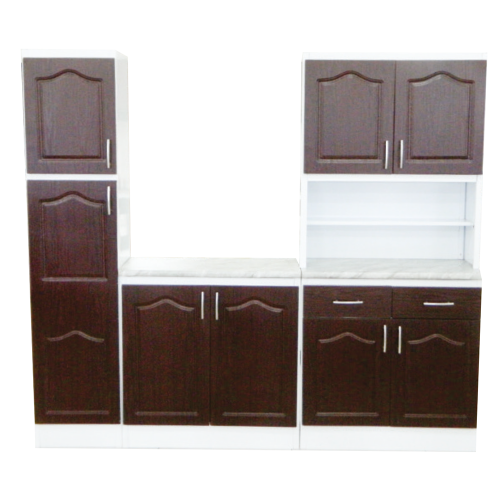 3pce Sabi Std White with White Wooden Doors